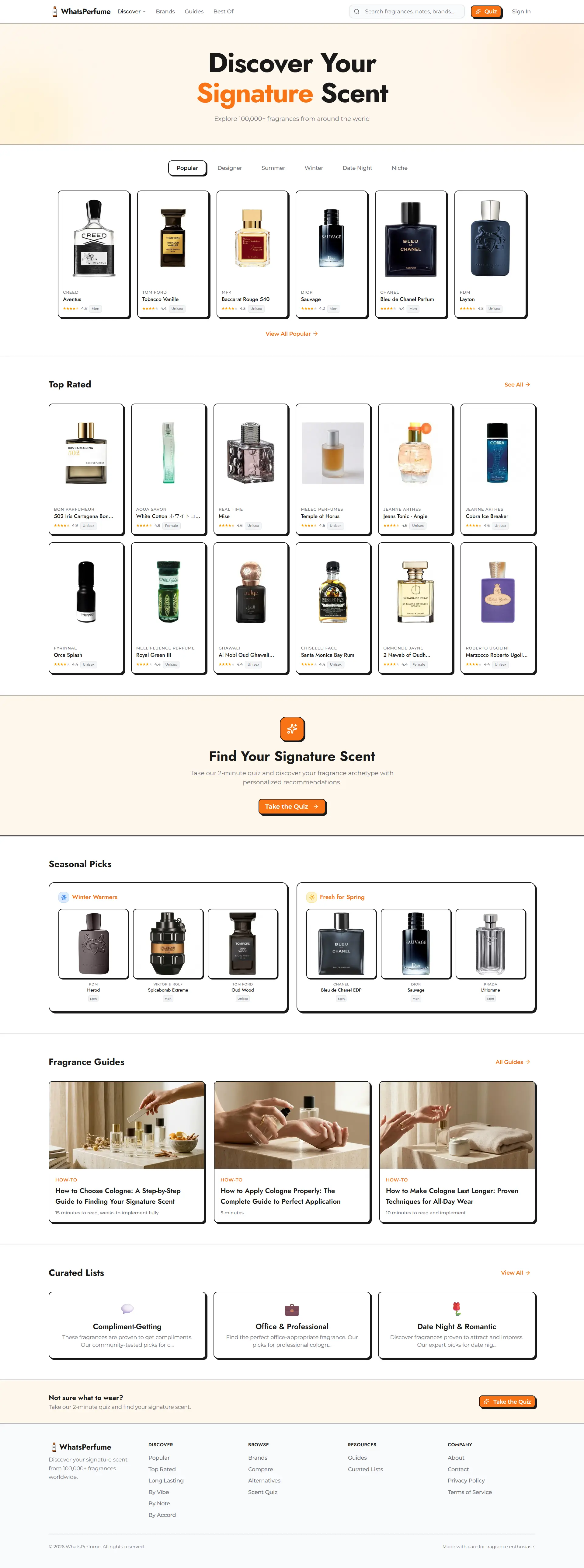 WhatsPerfume homepage